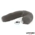 Analplug mit Schwanz Grau 40 cm von Latetobed BDSM Line
