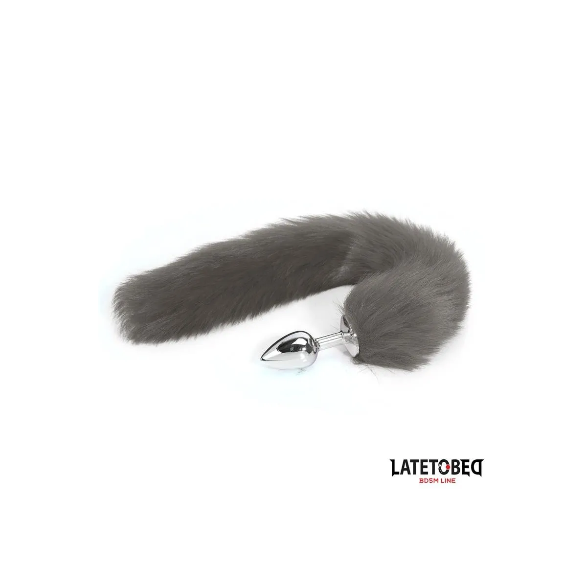 Analplug mit Schwanz Grau 40 cm von Latetobed BDSM Line | Fesselliebe.de