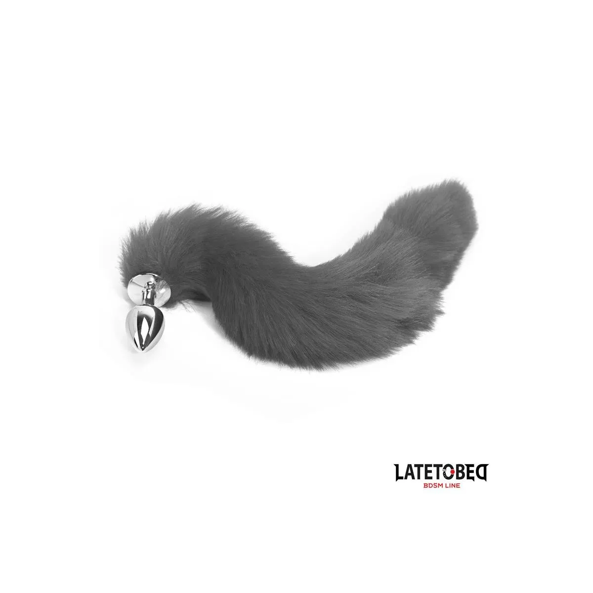 Analplug mit Schwanz Grau 40 cm von Latetobed BDSM Line | Fesselliebe.de
