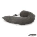 Analplug mit Schwanz Grau 40 cm von Latetobed BDSM Line
