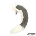 Analplug mit Schwanz Grau und Weiss 40 cm von Latetobed BDSM Line