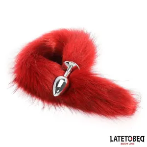 Analplug mit Schwanz Dunkelrot 40 cm von Latetobed BDSM Line