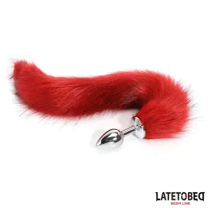 Analplug mit Schwanz Dunkelrot 40 cm von Latetobed BDSM Line