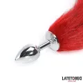 Analplug mit Schwanz Dunkelrot 40 cm von Latetobed BDSM Line