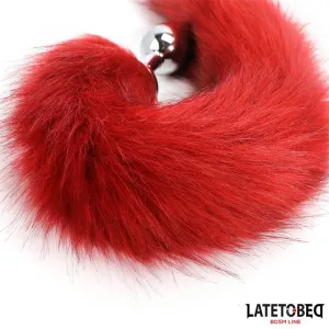 Analplug mit Schwanz Dunkelrot 40 cm von Latetobed BDSM Line