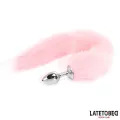 Analplug mit Fuchsschwanz, Rosa, 40 cm von Latetobed BDSM Line