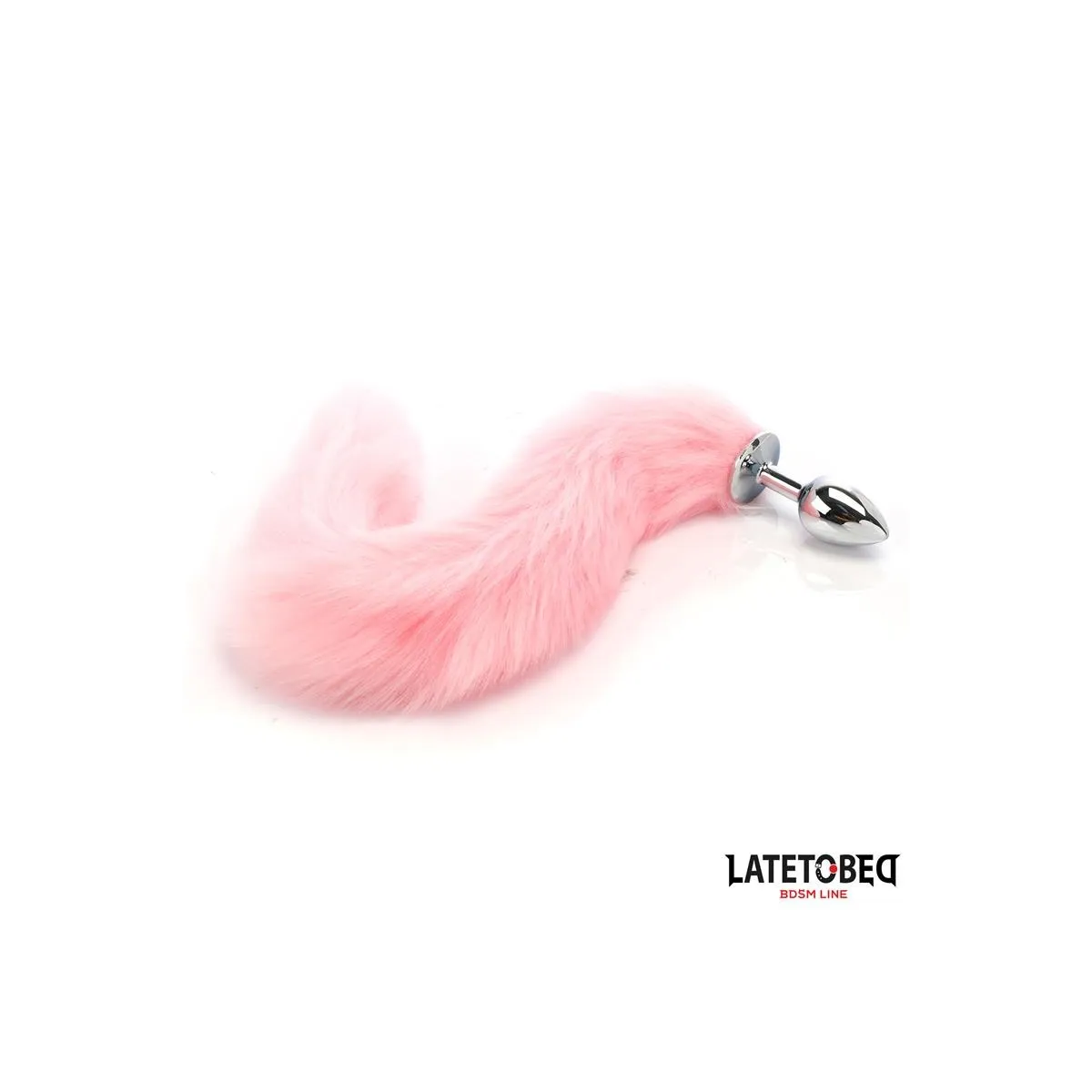 Analplug mit Fuchsschwanz, Rosa, 40 cm von Latetobed BDSM Line | Fesselliebe.de