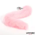 Analplug mit Fuchsschwanz, Rosa, 40 cm von Latetobed BDSM Line