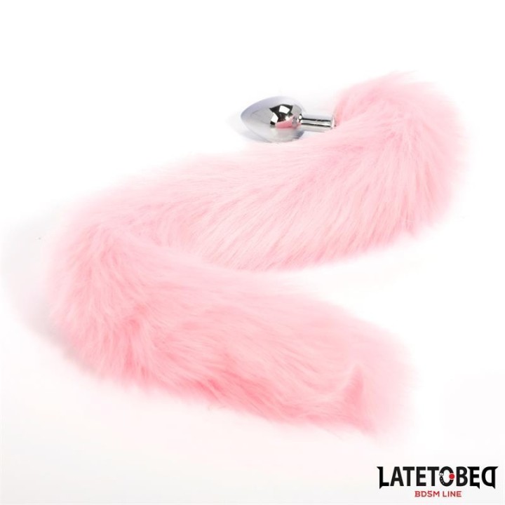 Analplug mit Fuchsschwanz, Rosa, 40 cm von Latetobed BDSM Line | Fesselliebe.de