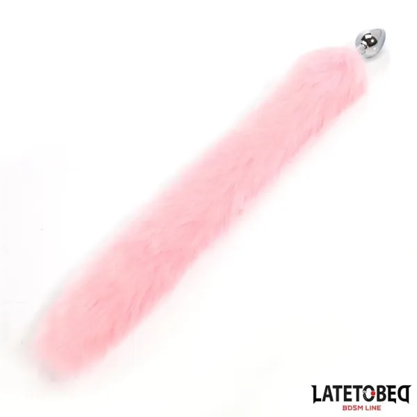Analplug mit Fuchsschwanz, Rosa, 40 cm von Latetobed BDSM Line | Fesselliebe.de