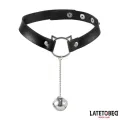 Halsband mit Katzenohren-Ohrringen und Glöckchen von Latetobed BDSM Line