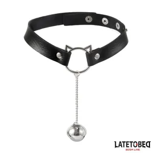 Halsband mit Katzenohren-Ohrringen und Glöckchen von Latetobed BDSM Line | Fesselliebe.de