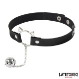 Halsband mit Katzenohren-Ohrringen und Glöckchen von Latetobed BDSM Line | Fesselliebe.de