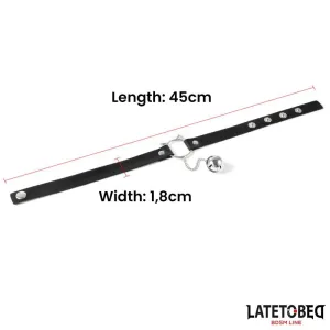 Halsband mit Katzenohren-Ohrringen und Glöckchen von Latetobed BDSM Line