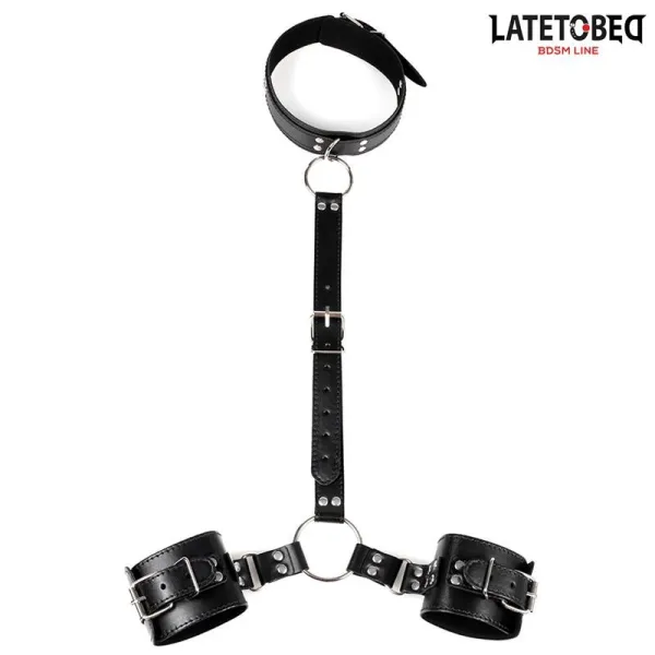 Halsband und Handfesseln von Latetobed BDSM Line | Fesselliebe.de