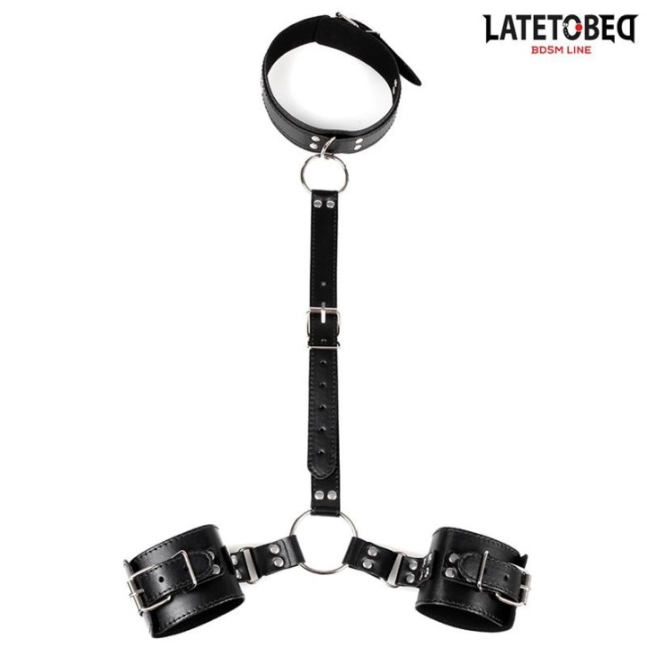 Halsband und Handfesseln von Latetobed BDSM Line | Fesselliebe.de