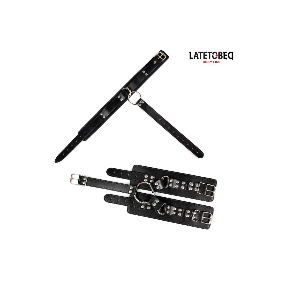 Halsband und Handfesseln von Latetobed BDSM Line | Fesselliebe.de