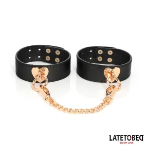 8-Teiliges Leder-Bondage-Set mit Aufbewahrungskoffer von Latetobed BDSM Line