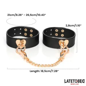 8-Teiliges Leder-Bondage-Set mit Aufbewahrungskoffer von Latetobed BDSM Line