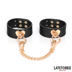 8-Teiliges Leder-Bondage-Set mit Aufbewahrungskoffer von Latetobed BDSM Line