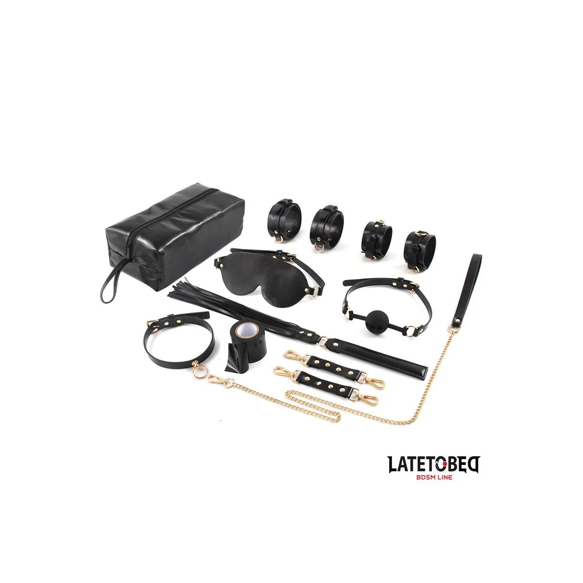 Bondage-Set mit 8 Teilen und Aufbewahrungstasche von Latetobed BDSM Line | Fesselliebe.de