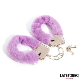 Fell-Metallfessel Lila von Latetobed BDSM Line | Fesselliebe.de