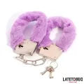 Fell-Metallfessel Lila von Latetobed BDSM Line