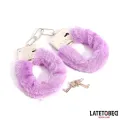 Fell-Metallfessel Lila von Latetobed BDSM Line
