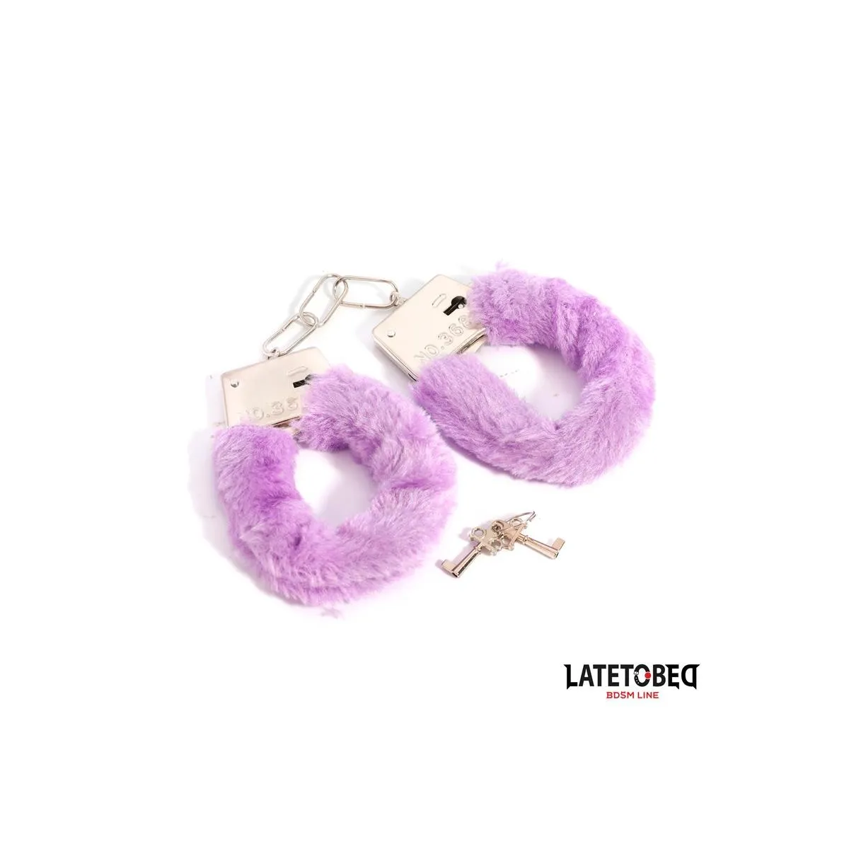 Fell-Metallfessel Lila von Latetobed BDSM Line | Fesselliebe.de