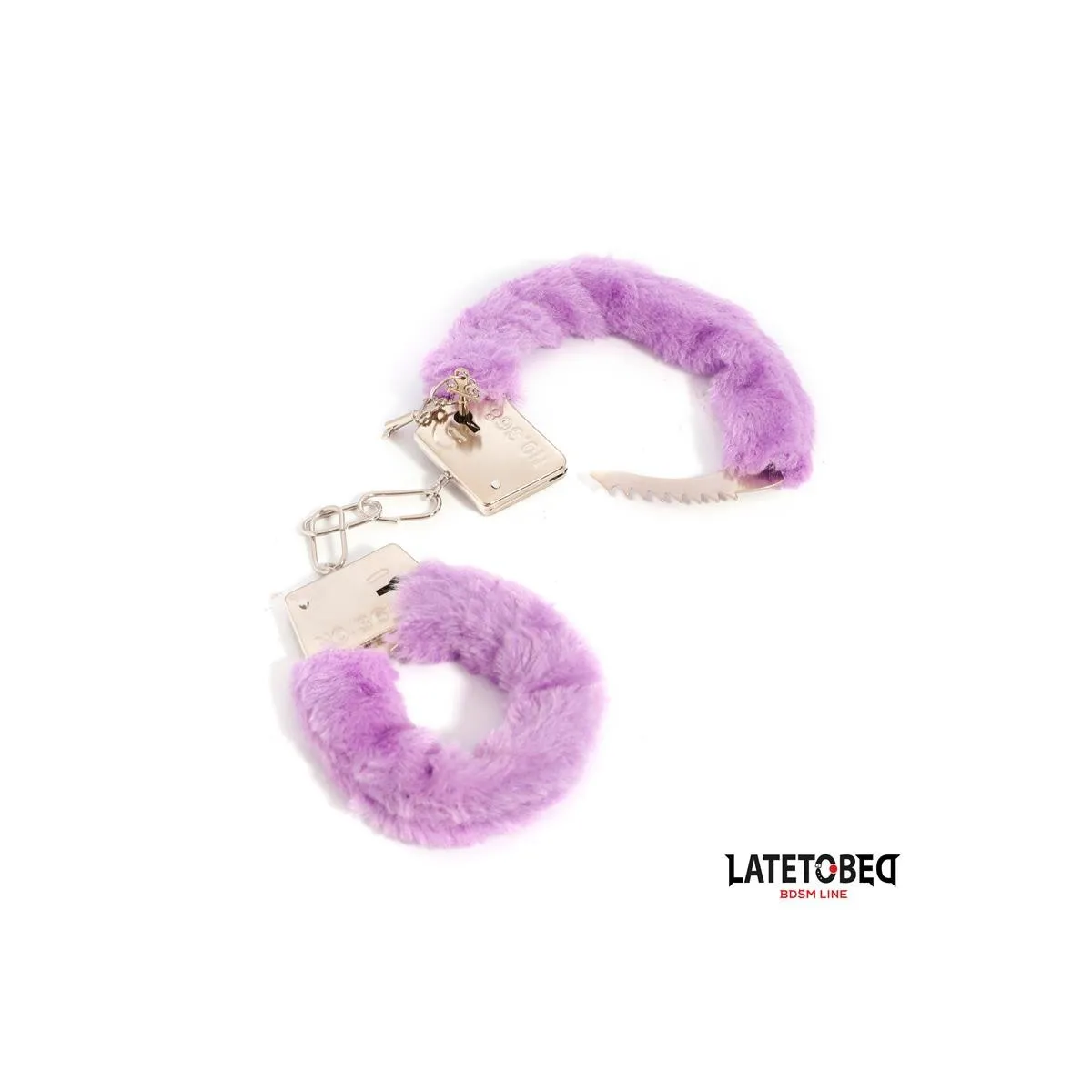 Fell-Metallfessel Lila von Latetobed BDSM Line | Fesselliebe.de