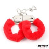 Fell-Metallfessel Rot von Latetobed BDSM Line | Fesselliebe.de