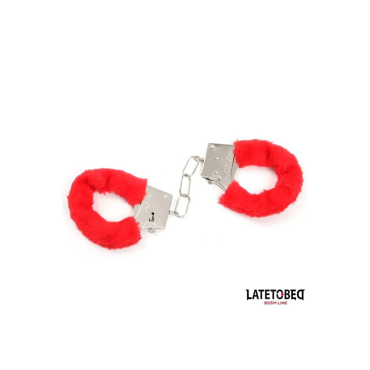 Fell-Metallfessel Rot von Latetobed BDSM Line | Fesselliebe.de