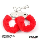 Fell-Metallfessel Rot von Latetobed BDSM Line | Fesselliebe.de