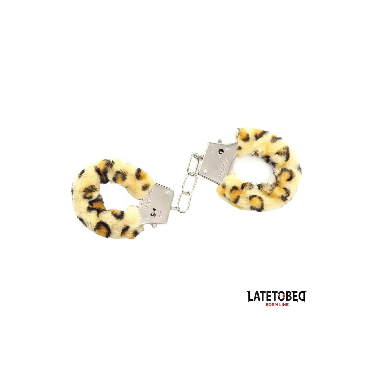 Fell-Metallfessel mit Leopardenmuster von Latetobed BDSM Line | Fesselliebe.de