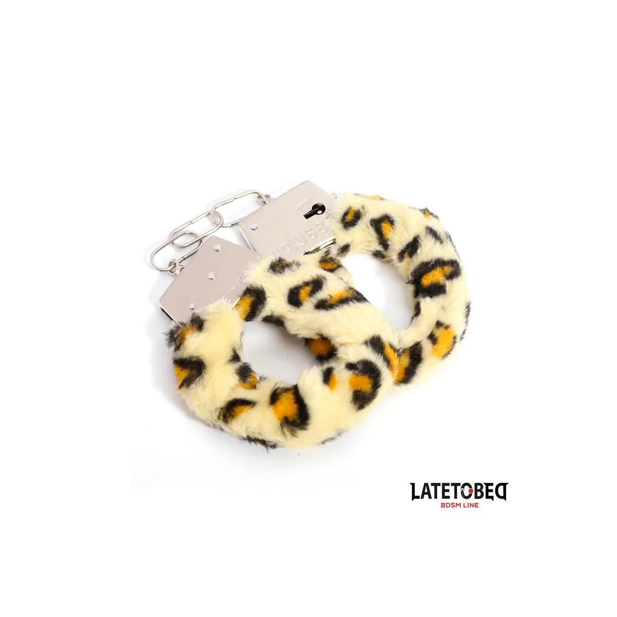 Fell-Metallfessel mit Leopardenmuster von Latetobed BDSM Line | Fesselliebe.de