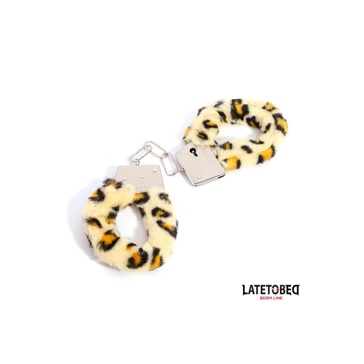 Fell-Metallfessel mit Leopardenmuster von Latetobed BDSM Line | Fesselliebe.de