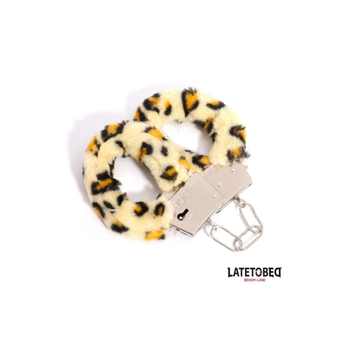 Fell-Metallfessel mit Leopardenmuster von Latetobed BDSM Line | Fesselliebe.de