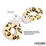 Fell-Metallfessel mit Leopardenmuster von Latetobed BDSM Line | Fesselliebe.de
