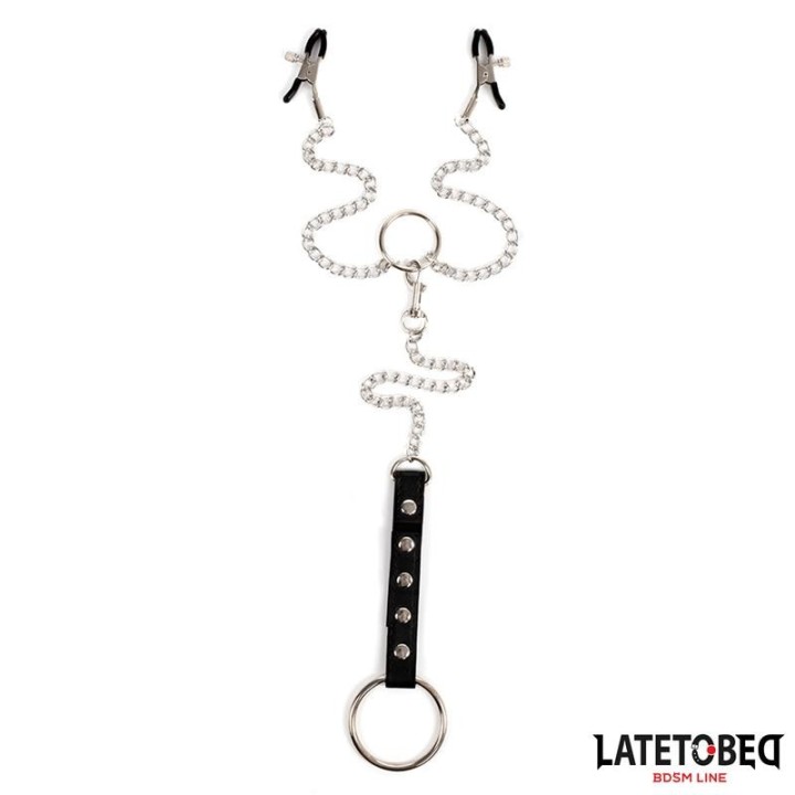 Nippelklemmen mit Penisring von Latetobed BDSM Line | Fesselliebe.de