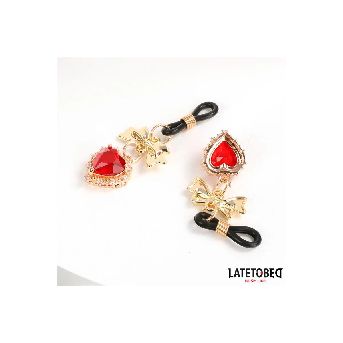 Nippelklemmen mit Edelstein-Anhänger von Latetobed BDSM Line | Fesselliebe.de