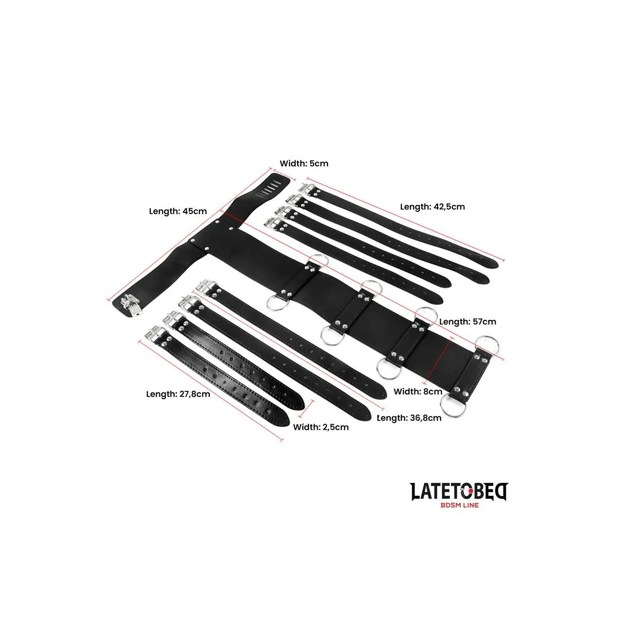 Verstellbarer Rücken-Harness von Latetobed BDSM Line | Fesselliebe.de