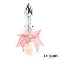 Analplug mit Juwel und Pompon von Latetobed BDSM Line