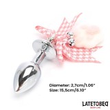 Analplug mit Juwel und Pompon von Latetobed BDSM Line | Fesselliebe.de