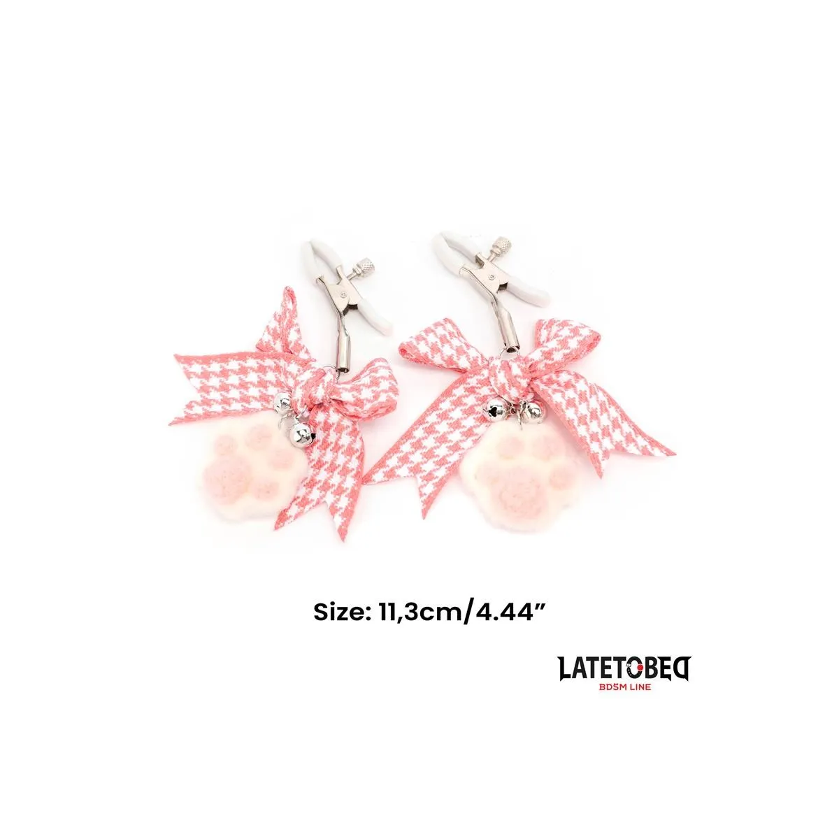 Nippelklemmen mit Kitty-Pfoten-Pompon von Latetobed BDSM Line | Fesselliebe.de