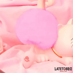 Rosa Silikon-Analplug mit Pompon Rosa von Latetobed BDSM Line