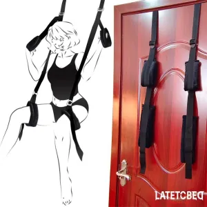 Tür-Sling Schwarz von Latetobed BDSM Line