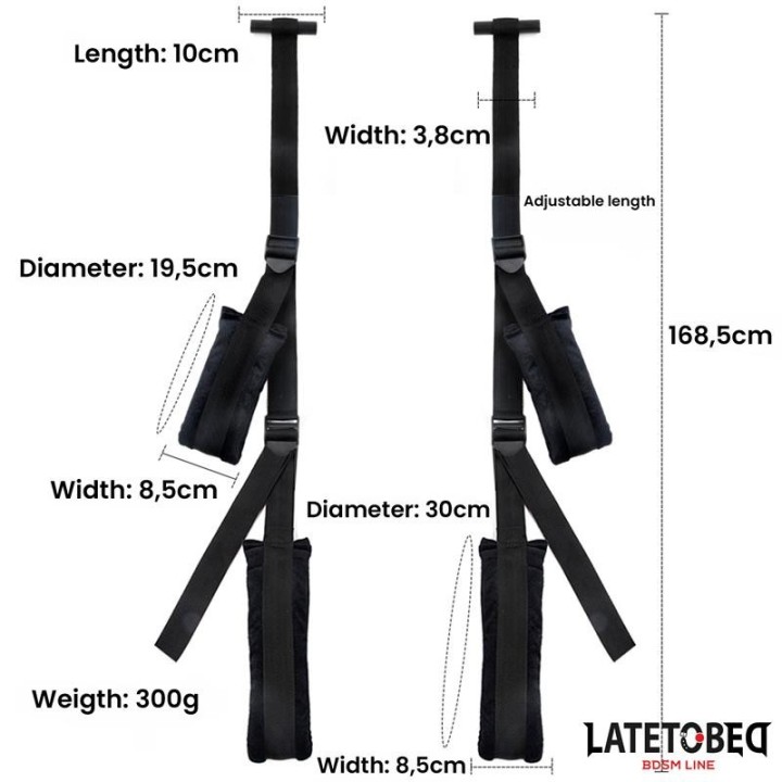 Tür-Sling Schwarz von Latetobed BDSM Line | Fesselliebe.de