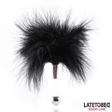 Federkitzler mit Acryl-Metallgriff von Latetobed BDSM Line | Fesselliebe.de
