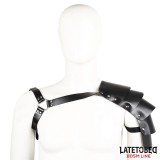 Brustgeschirr mit Schulterprotektor von Latetobed BDSM Line | Fesselliebe.de
