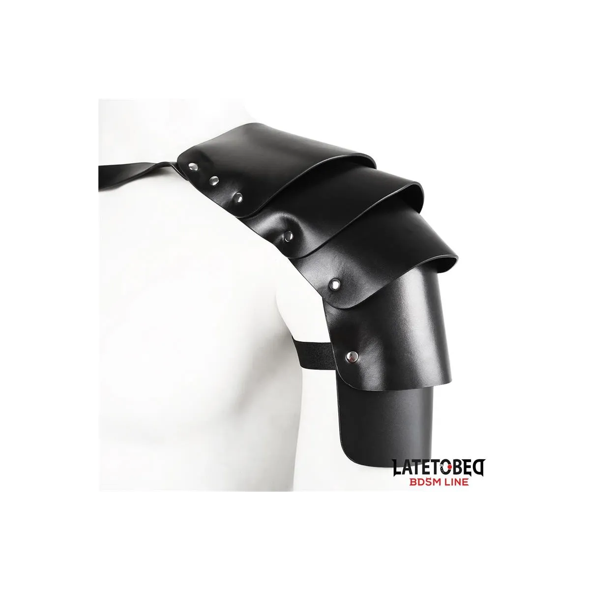 Brustgeschirr mit Schulterprotektor von Latetobed BDSM Line | Fesselliebe.de